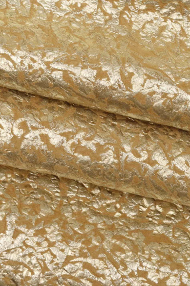Metallic SUEDE goatskin, green beige metallic printed goatskin, bright embossed nubuck skin