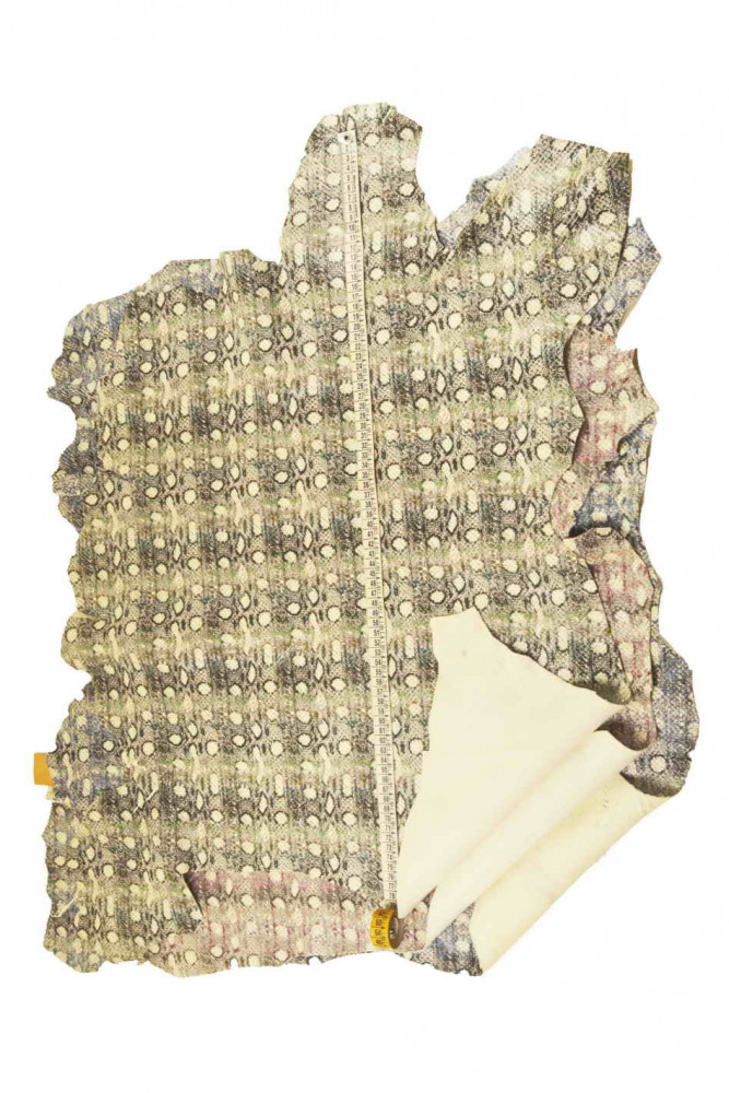 Pelle stampata PITONE rosa, blu,...