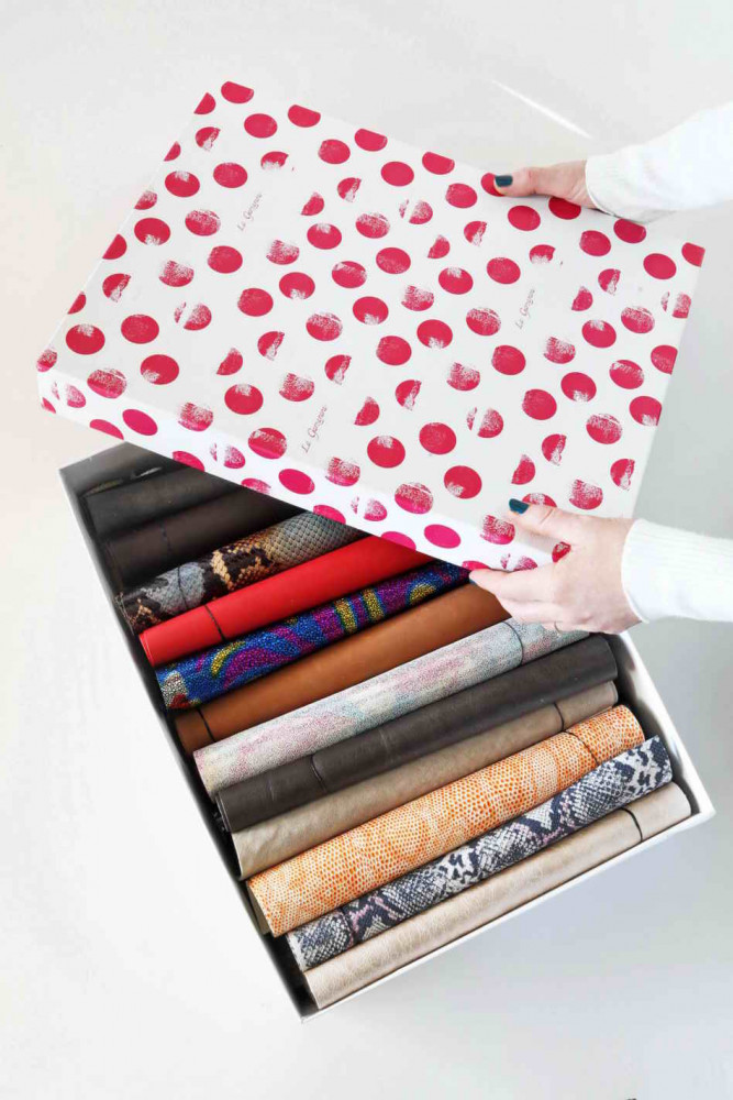 25 pre-cut leather sheets, RANDOM...