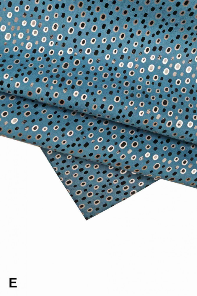 Pellami SCAMOSCIATI metallizzati blu...