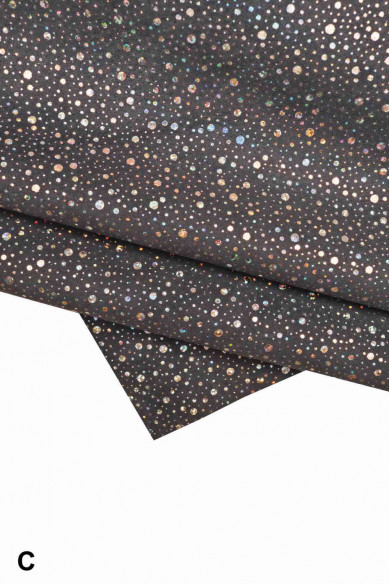 Pellami SCAMOSCIATI metallizzati blu giallo, crosta di vitello laminata stampata, morbida, luminosa, diverse fantasie