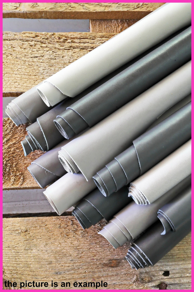 Leather calf PIECES, solid colors...