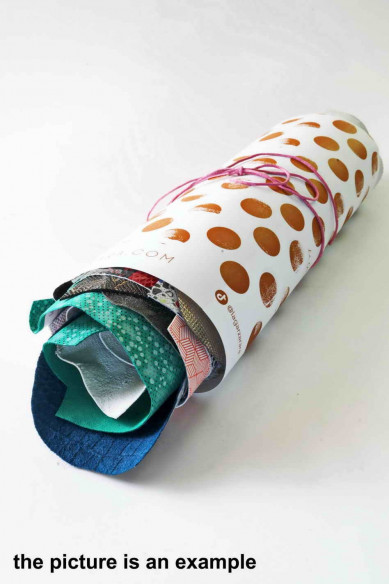 PRINTED Leather Pieces Random Assortment - medium size -mix of colors, patterns, Crafting Bundles  1 lbs- 1,7 lbs- 2 lbs- 4 lbs