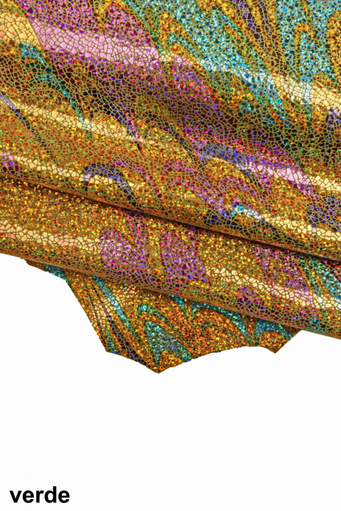 IRIDESCENT metallic goatskin,...
