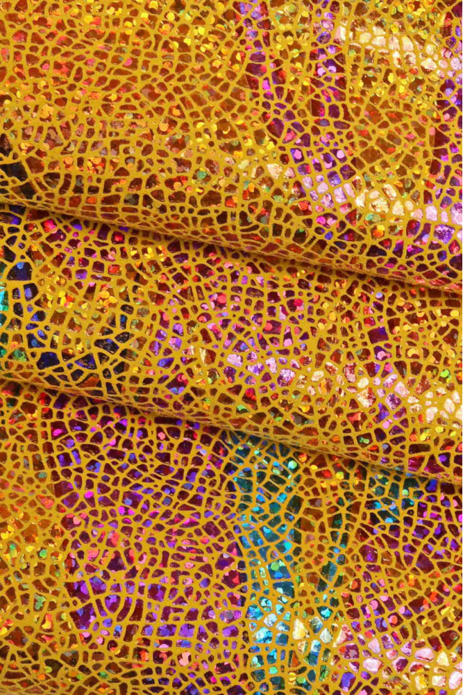 IRIDESCENT metallic goatskin,...