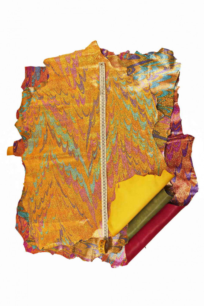 IRIDESCENT metallic goatskin,...