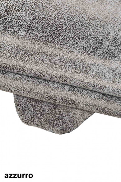 Pelle stampa CRACKLE azzurro, rosa, cipria, pellame scamosciato morbido, camoscio su capra disegno craquelé morbido