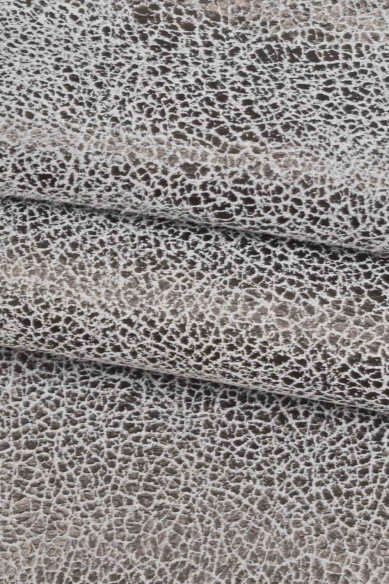 Pelle stampa CRACKLE azzurro, rosa, cipria, pellame scamosciato morbido, camoscio su capra disegno craquelé morbido