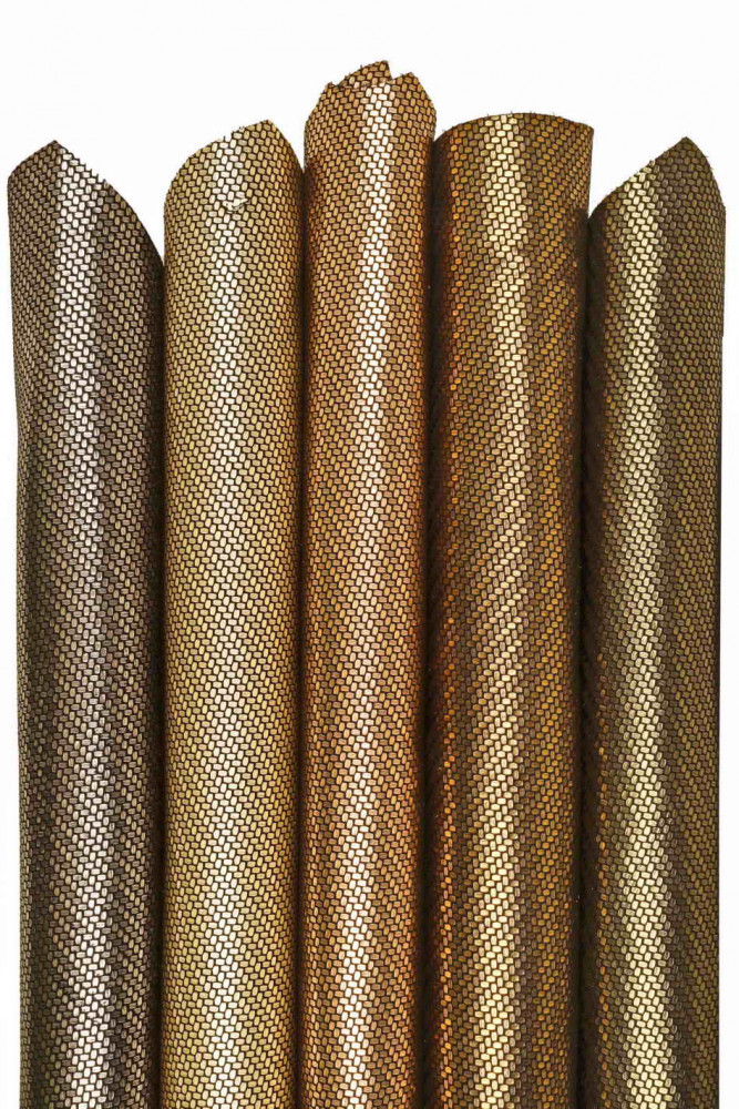 Pellame LAMINATO stampato platino,...