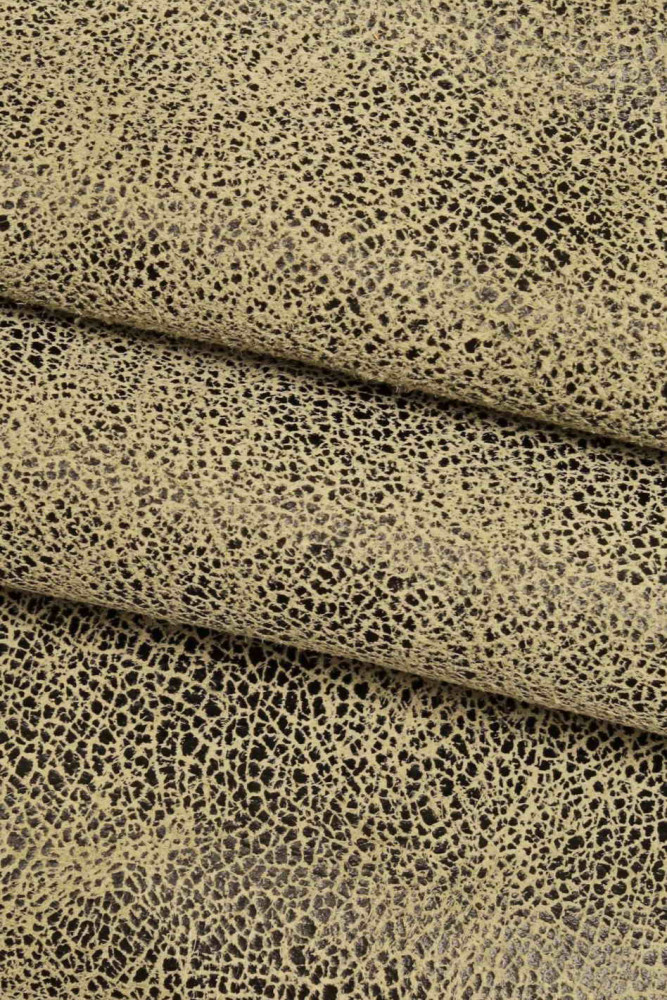 Pelle stampa CRACKLE verde, viola,...