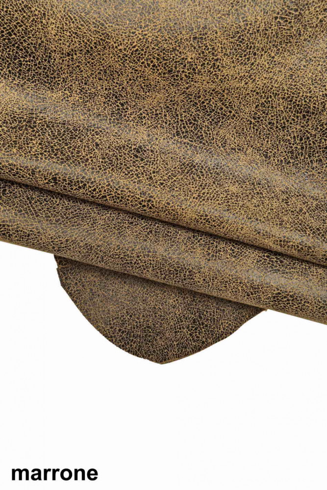 Pelle stampa CRACKLE marrone, grigio,...