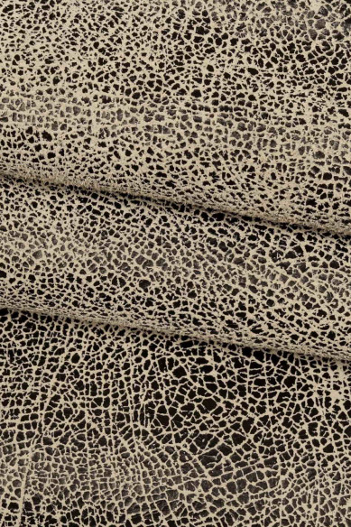 Brown, grey, pink CRACKLE printed leather skin, soft textured suede goatskin, crack pattern on skin