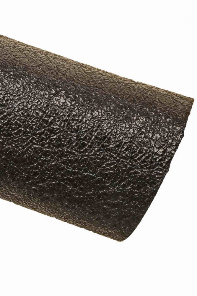 Black METALLIC goatskin with very...