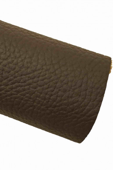 Pellame MARRONE grande dimensione per tappezzeria, arredamento, auto, yacht e divani, pelle di vitello con grana, morbida
