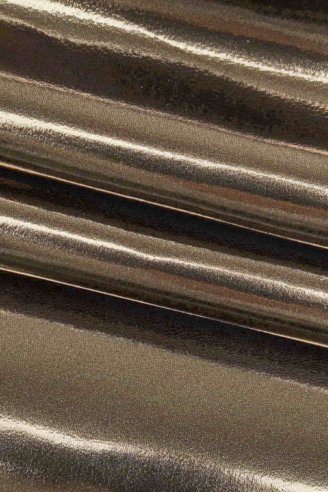 MIRROR metallic leather hide, light...