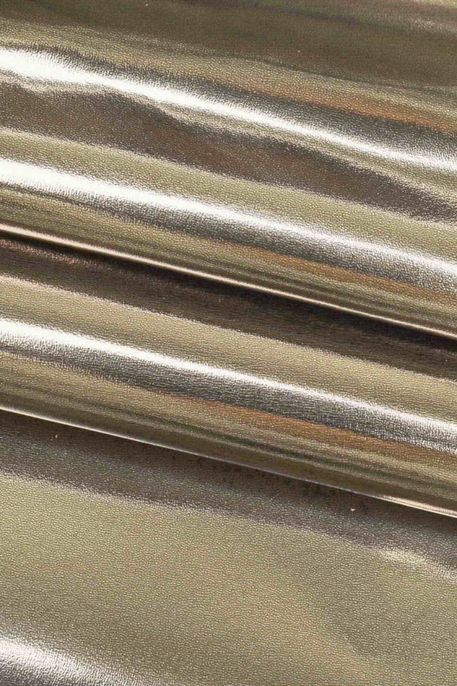 Pelle laminata SPECCHIO acciaio,...