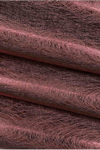 Purple blue METALLIC leather hide, mirror cowhide scratch print, glossy calfskin