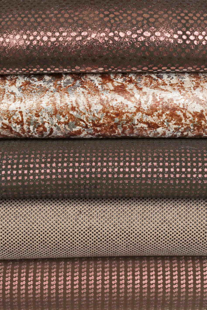 Pack di PELLAMI bordeaux, marrone, 5...