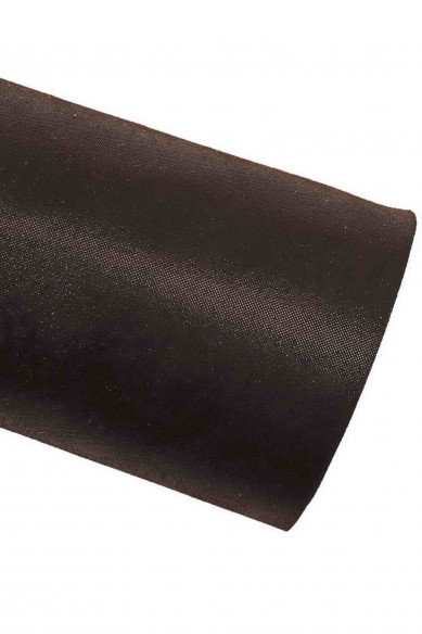 Pellame metallizzato NERO, capra scamosciata laminata, pelle morbida luminosa, 0.6 - 0.7 mm