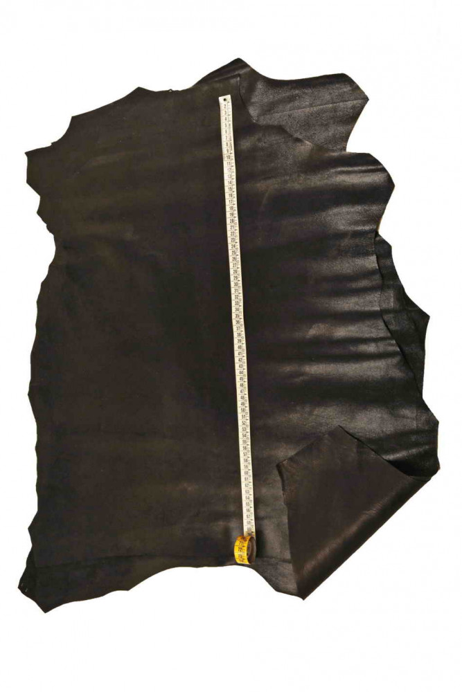 Pellame metallizzato NERO, capra...