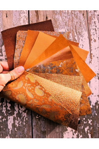 10 Ritagli di pellami unici...