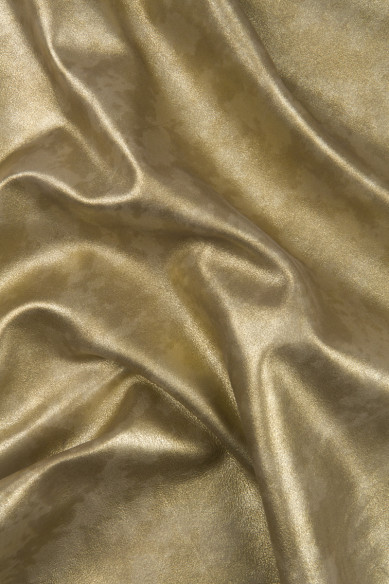 Pelle SCAMOSCIATA platino, capra laminata con leggera stampa camouflage, pellame di camoscio metallizzato stampato