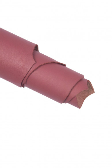 Antique PINK leather skin, old rose sheepskin, soft smooth lambskin, 0.7 - 0.9 mm