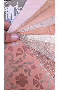 10 Selected leather scraps,... 2