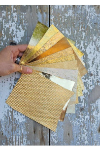 10 Selected leather scraps,...