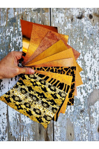 10 Selected leather scraps,...