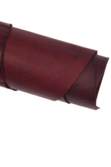 Pellame SPORTIVO rosso mattone, capra conciata all'olio effetto pull up, pelle vintage con chiaro scuri