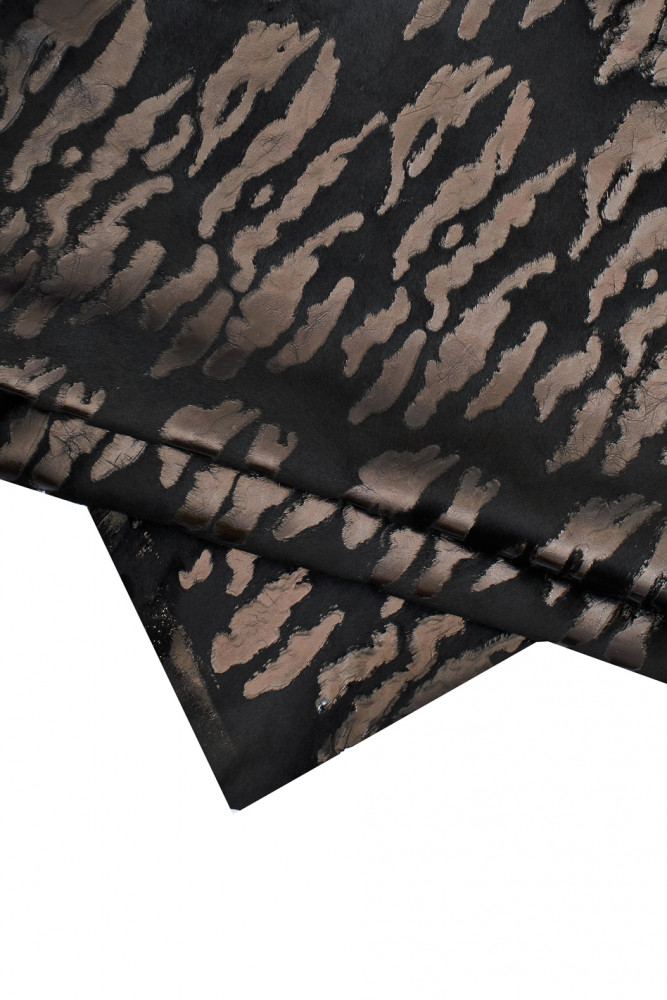 SET di 3 pelli di cavallino nero...