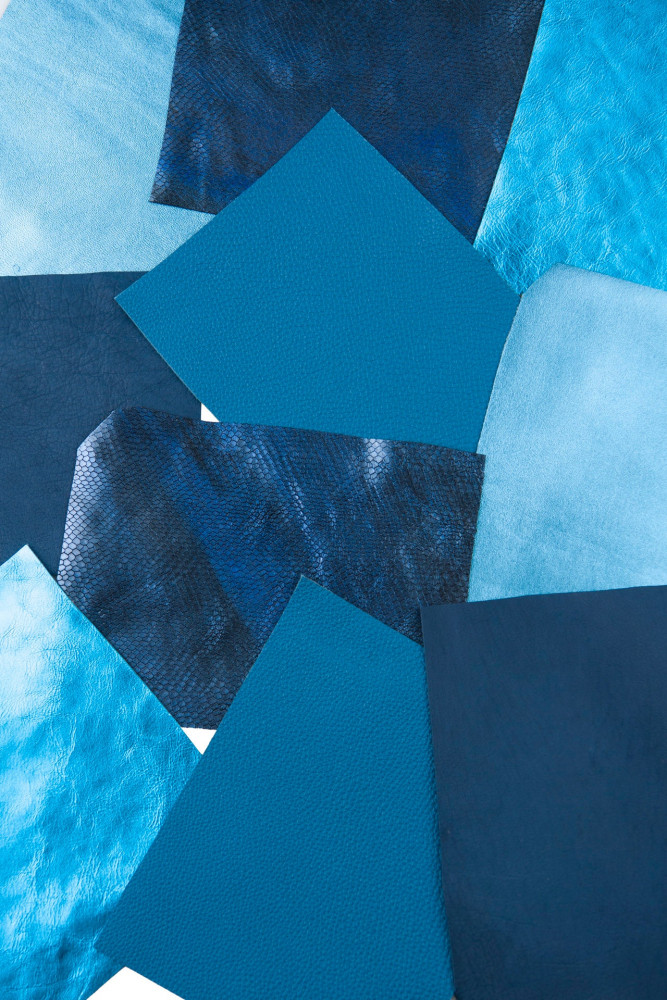 10 Ritagli di pellami unici...