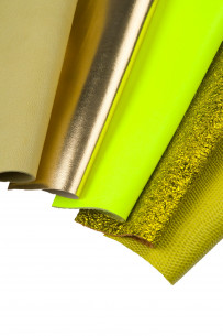 10 Selected leather scraps,...