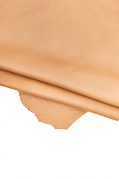 MIX of 4 beige brown leather hides, 3 perforated printed hair on leather skins and 1 smooth nappa lambskin as per picture