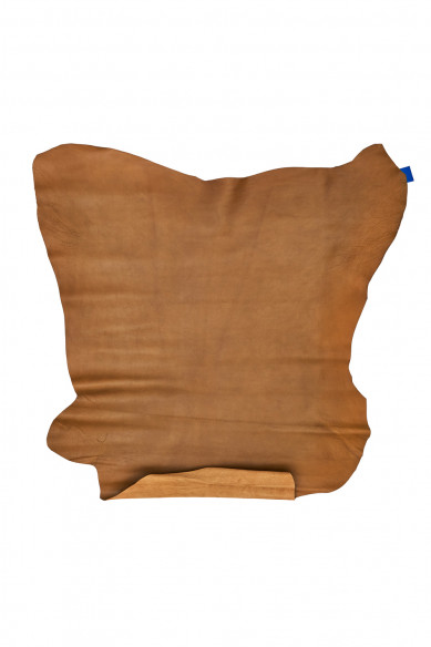 Brown pebble GRAIN printed goatskin, glossy soft leather skin, sporty hide with veins, 0.9 - 1.1 mm