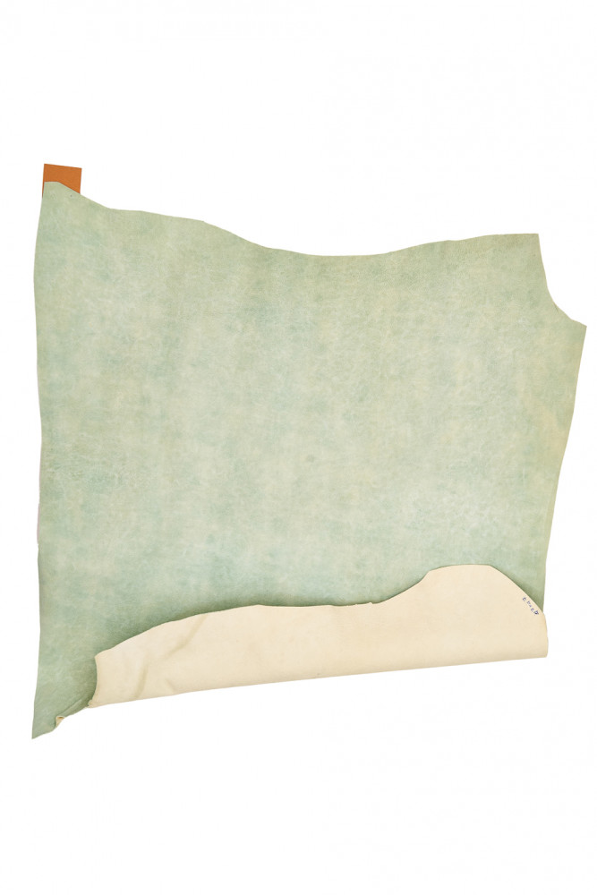 Tye dye SUEDE leather skin, pastel...