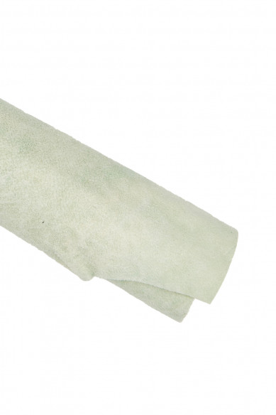 Tye dye SUEDE leather skin, pastel green shaded goatskin, sporty soft hide 1.0 - 1.2 mm