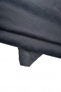 Blue WRINKLED leather skin,...
