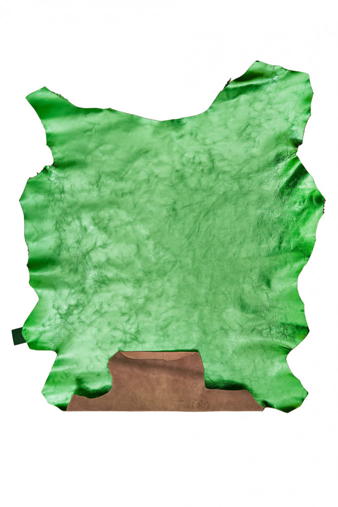 Emerald GREEN leather skin, smooth...