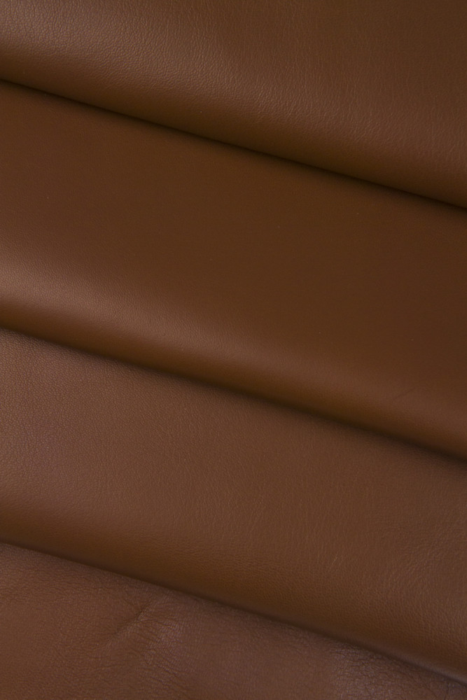 Pelle LISCIA marrone fango taupe,...