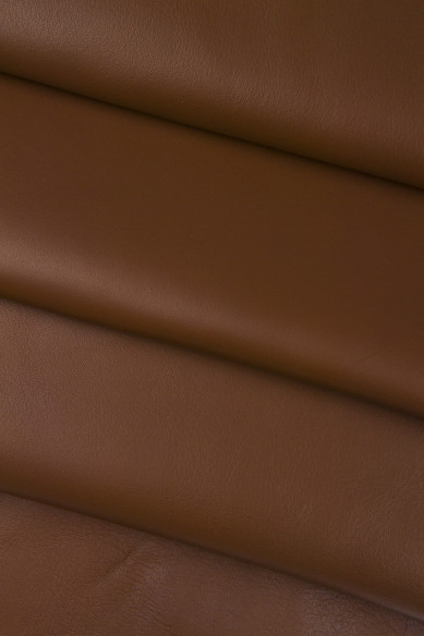 Pelle LISCIA marrone fango taupe, nappa su agnello morbida, pellame tinta unita liscio 0.8 - 1.0 mm