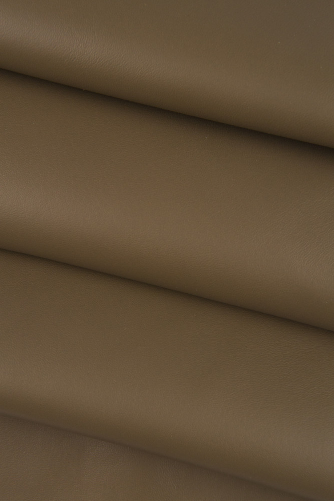 Pelle LISCIA marrone fango taupe,...