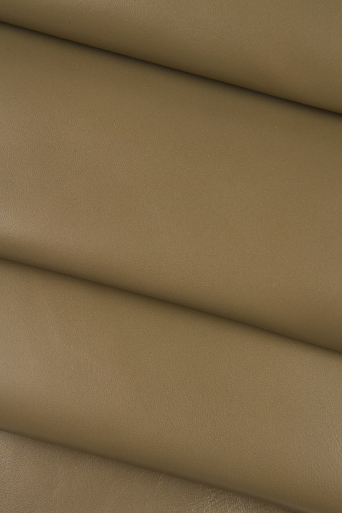 Pelle LISCIA marrone fango taupe,...