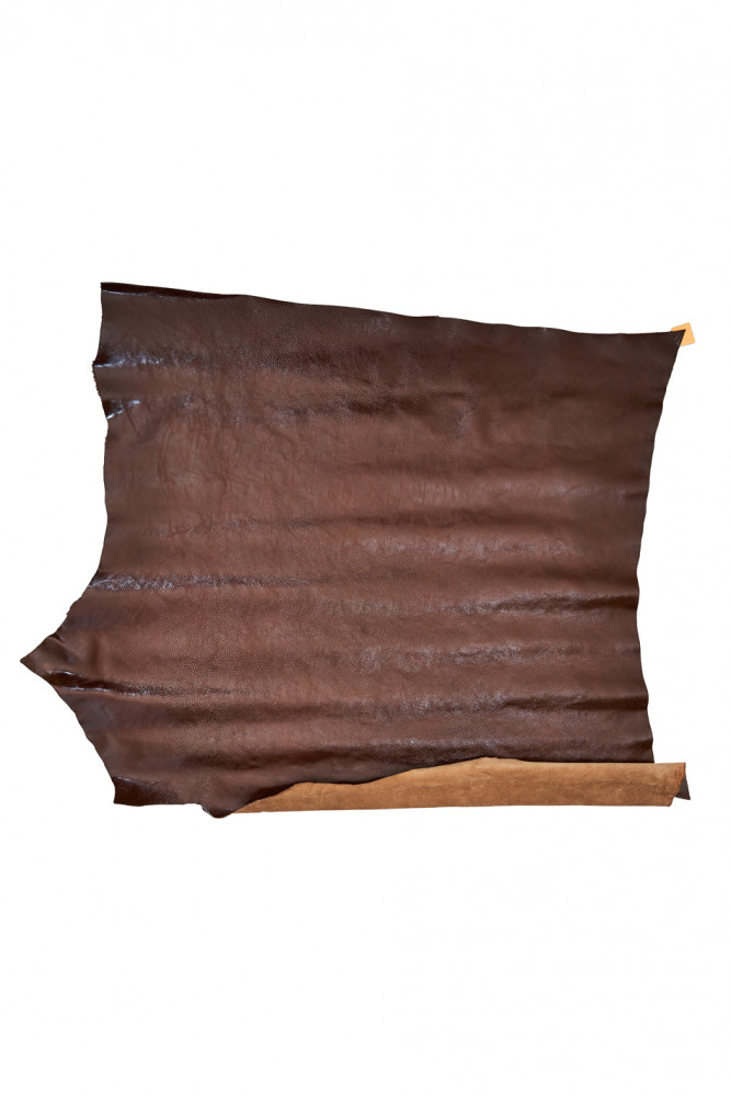 Pellame LUCIDO marrone, vitello...