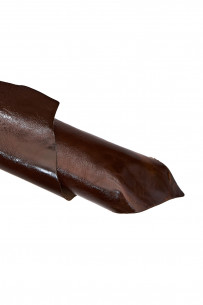 Brown GLOSSY leather hide,... 2