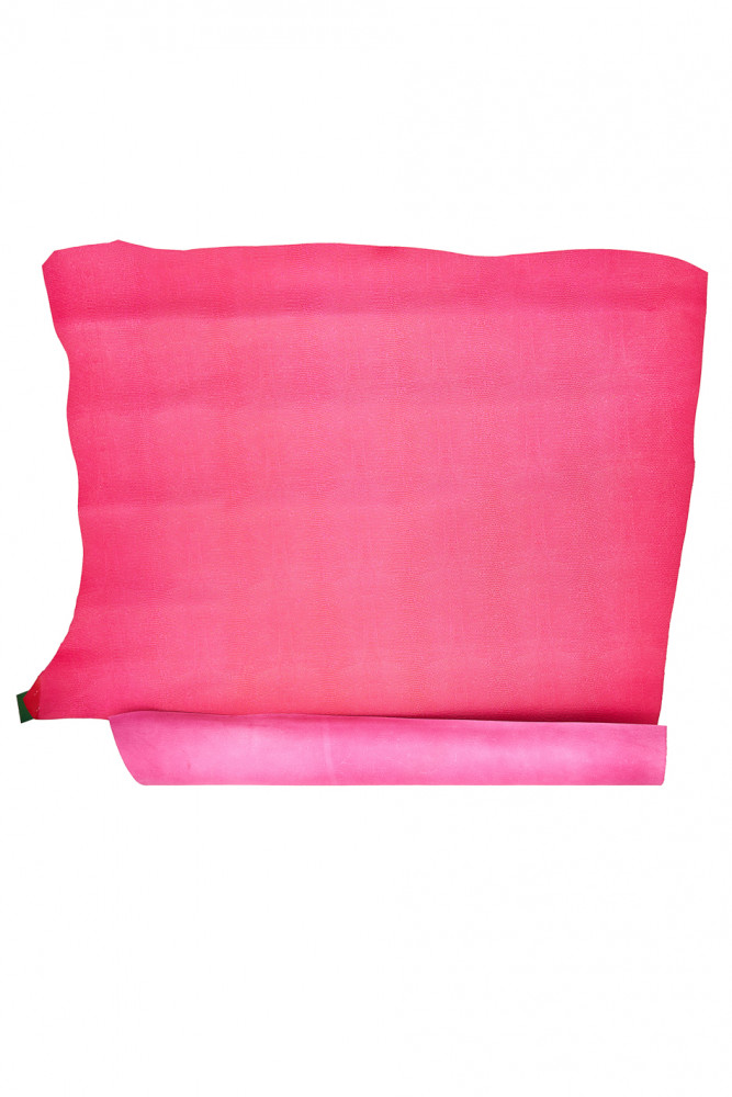 Pellame stampa LIZARD rosa fucsia,...