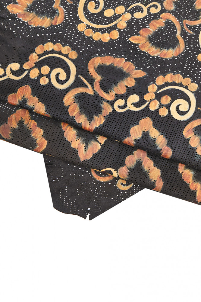 Assortimento di 4 pelli tono GIALLO,...