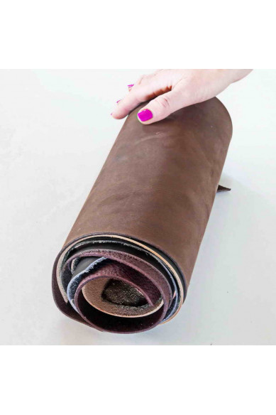 Leather pieces cow hide VERY THICK solid colors random assortment calf remnants thickness 1.5-2.5mm(4-6oz)  1 kg(2 lbs)