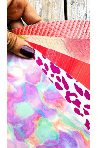 5 Selected leather scraps,... 2